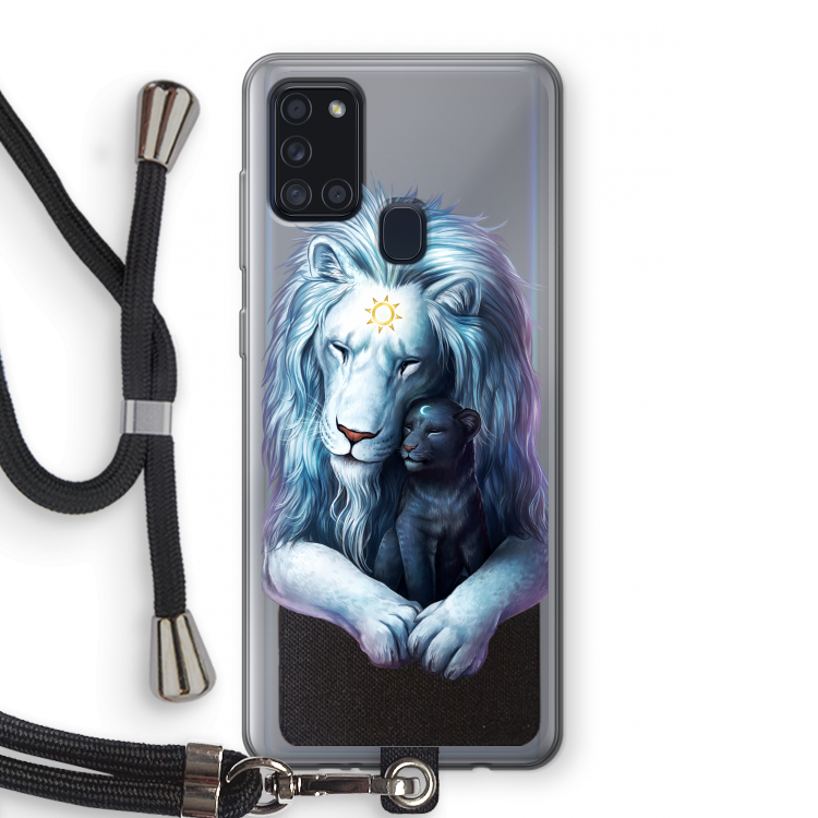 Child Of Light: Samsung Galaxy A21s Transparant Hoesje met koord