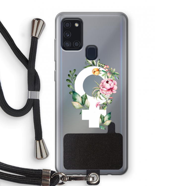 Venus: Samsung Galaxy A21s Transparant Hoesje met koord