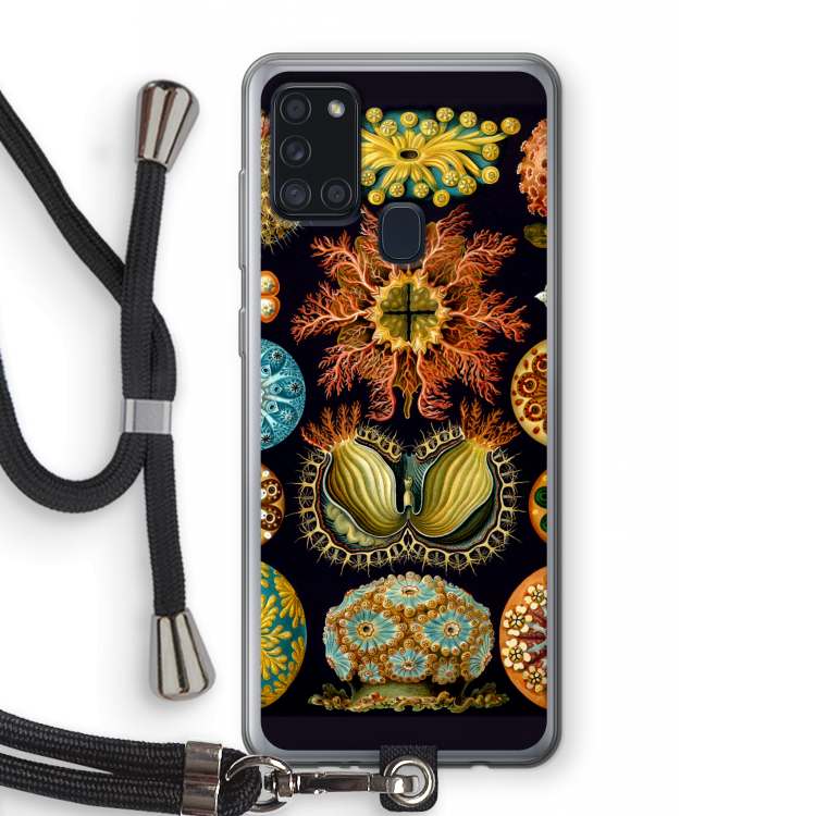 Haeckel Ascidiae: Samsung Galaxy A21s Transparant Hoesje met koord