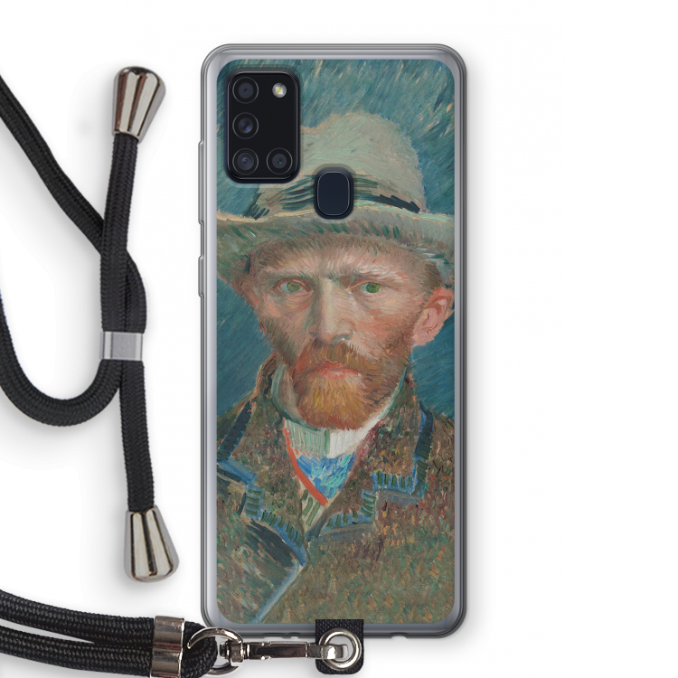 Van Gogh: Samsung Galaxy A21s Transparant Hoesje met koord