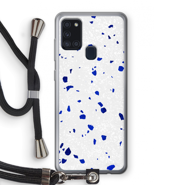 Terrazzo N°5: Samsung Galaxy A21s Transparant Hoesje met koord