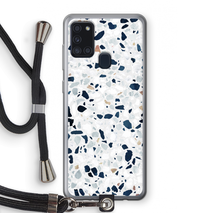Terrazzo N°1: Samsung Galaxy A21s Transparant Hoesje met koord