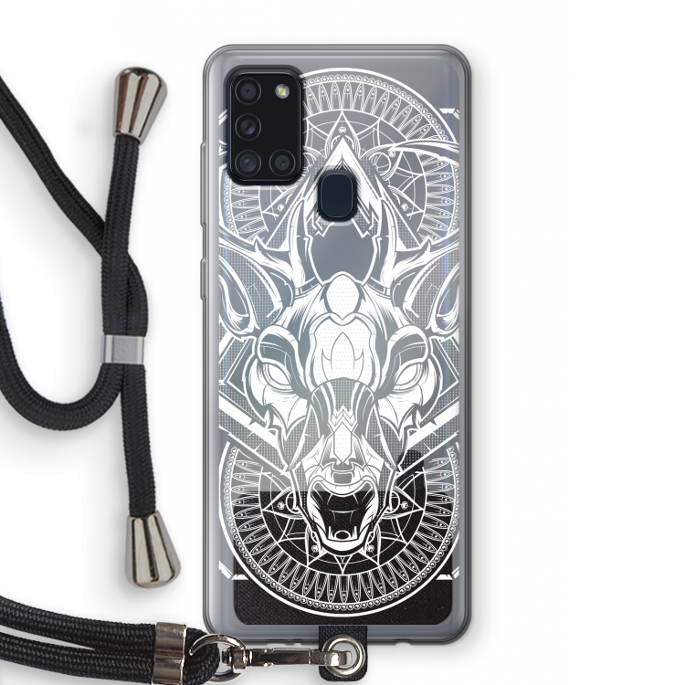 Oh Deer: Samsung Galaxy A21s Transparant Hoesje met koord