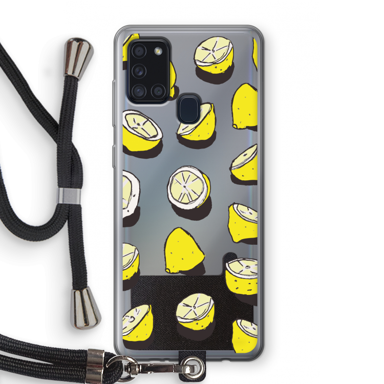 When Life Gives You Lemons...: Samsung Galaxy A21s Transparant Hoesje met koord