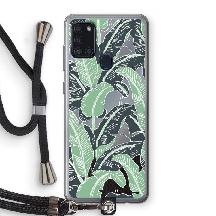 This Sh*t Is Bananas: Samsung Galaxy A21s Transparant Hoesje met koord