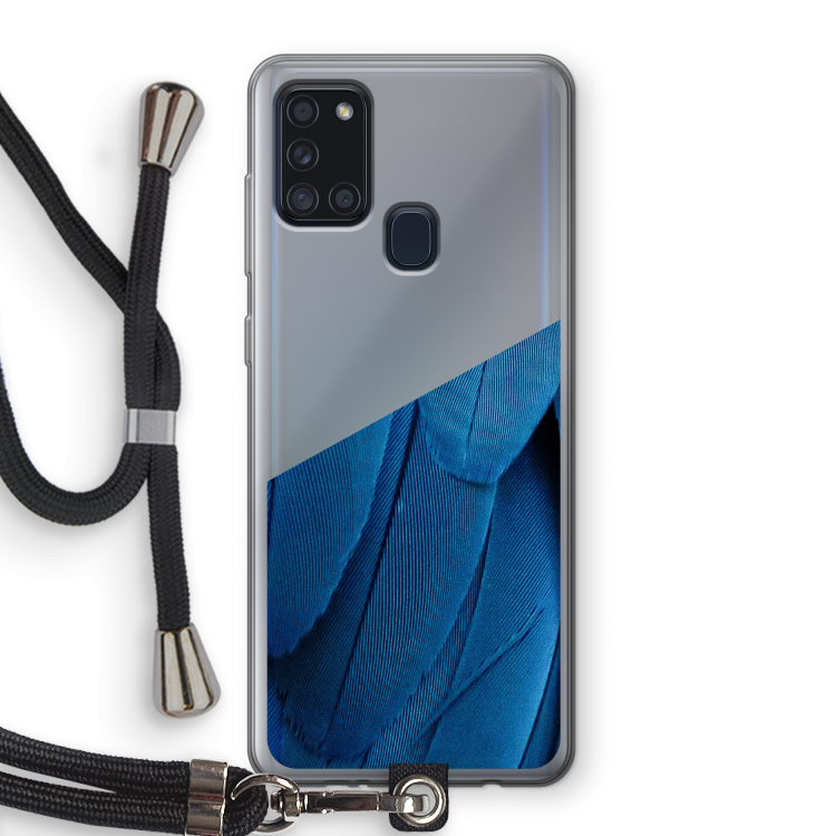 Pauw: Samsung Galaxy A21s Transparant Hoesje met koord
