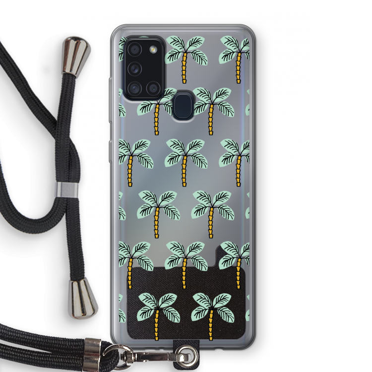 Paradise: Samsung Galaxy A21s Transparant Hoesje met koord