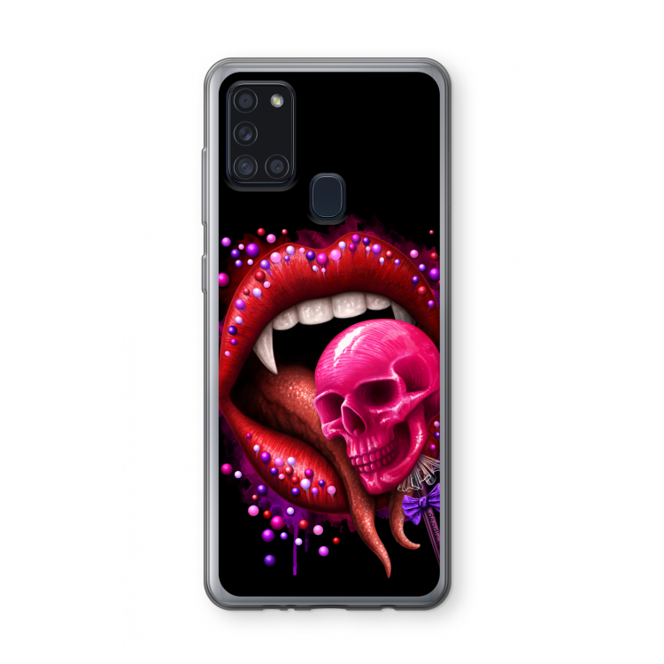 Dodelijk zoet: Samsung Galaxy A21s Transparant Hoesje