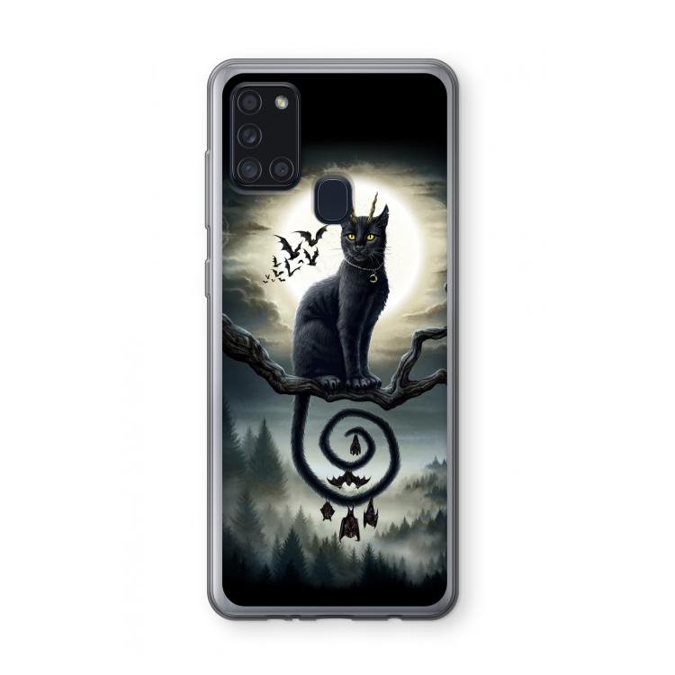 Moonlight Companions: Samsung Galaxy A21s Transparant Hoesje