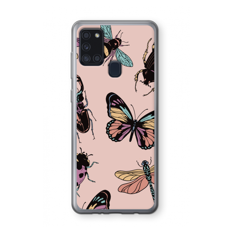 Tiny Bugs: Samsung Galaxy A21s Transparant Hoesje