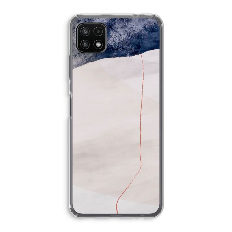 Stone White: Samsung Galaxy A22 5G Transparant Hoesje