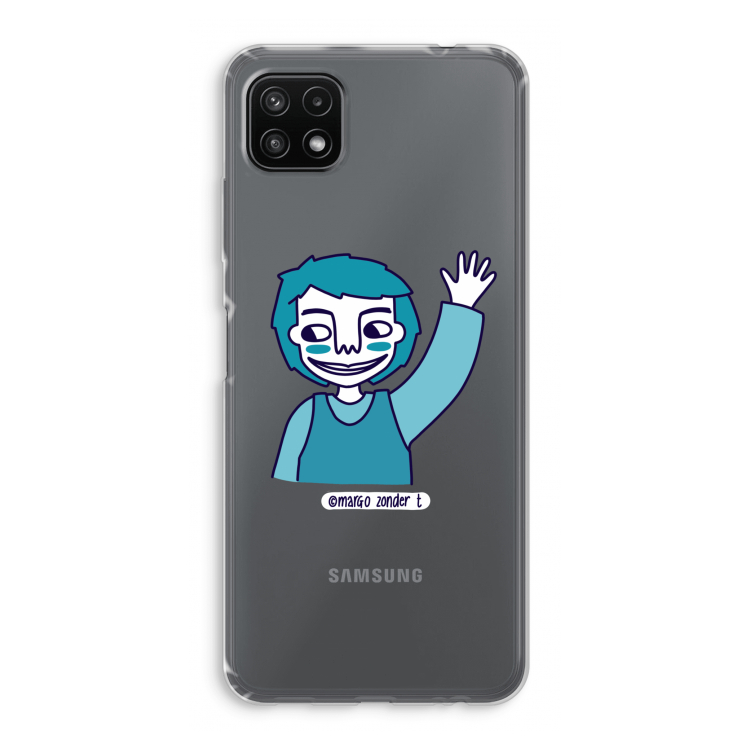 Zwaai: Samsung Galaxy A22 5G Transparant Hoesje