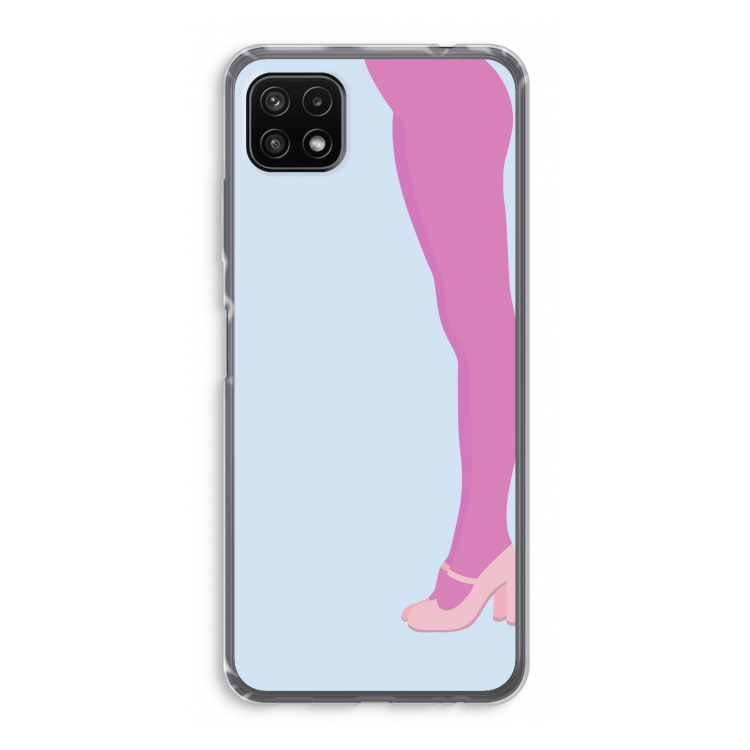 Pink panty: Samsung Galaxy A22 5G Transparant Hoesje