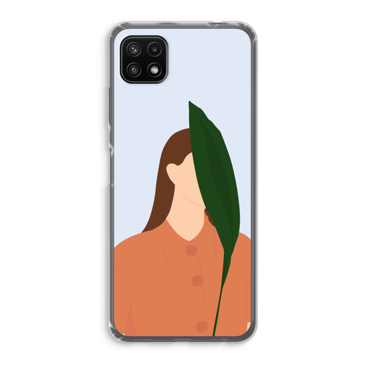 Leaf: Samsung Galaxy A22 5G Transparant Hoesje