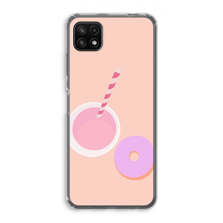 Donut: Samsung Galaxy A22 5G Transparant Hoesje