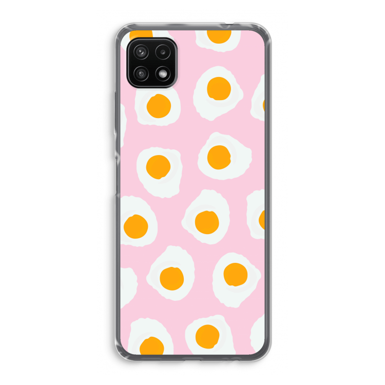 Dancing eggs: Samsung Galaxy A22 5G Transparant Hoesje