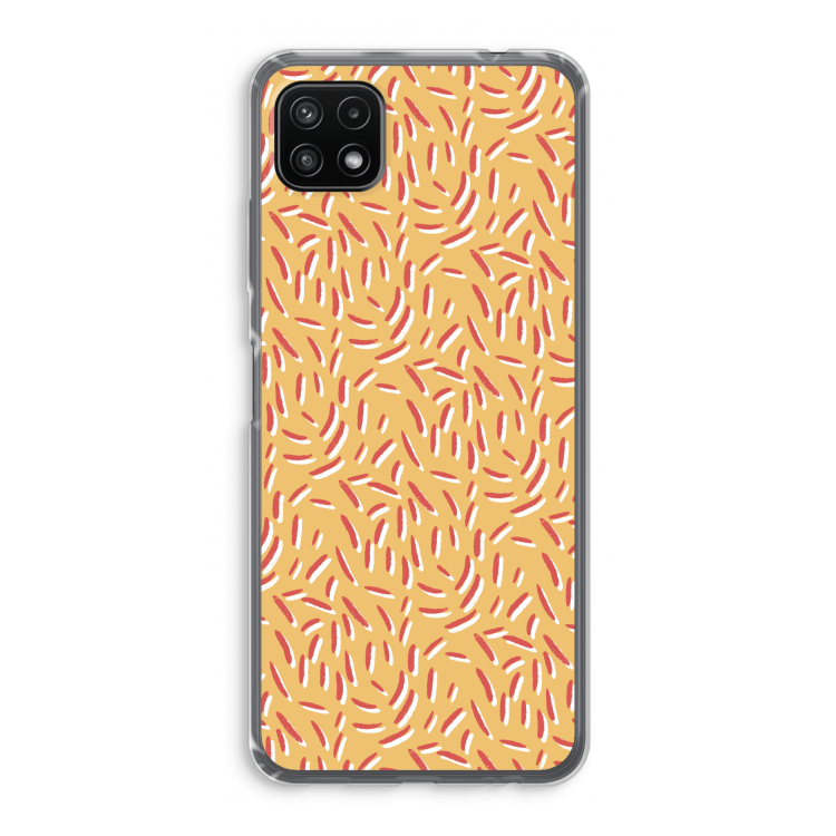 Camouflage: Samsung Galaxy A22 5G Transparant Hoesje