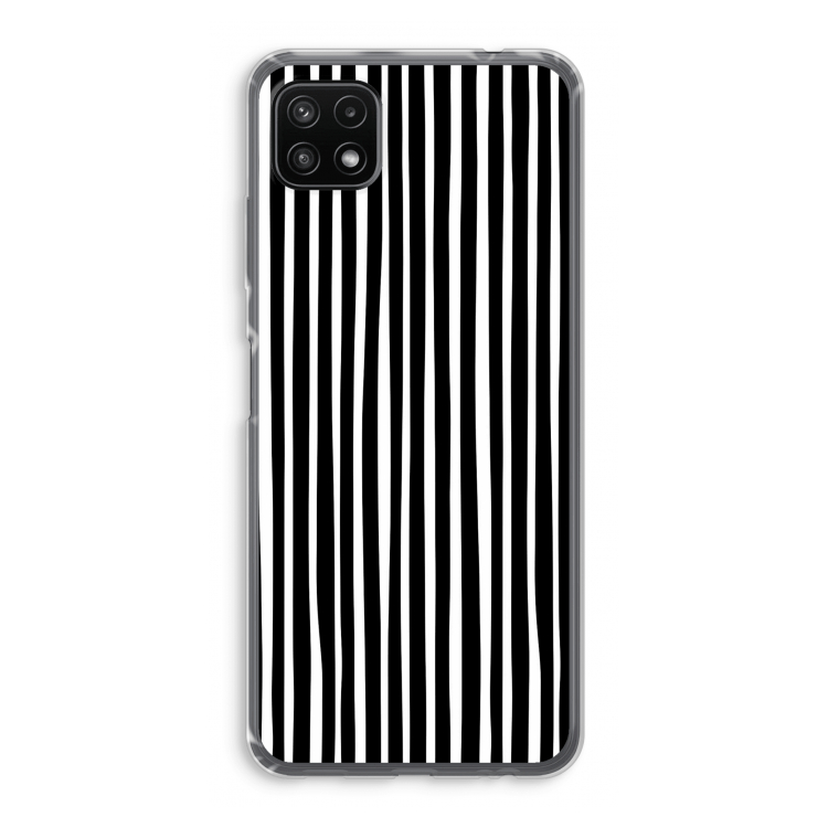 Stripes: Samsung Galaxy A22 5G Transparant Hoesje