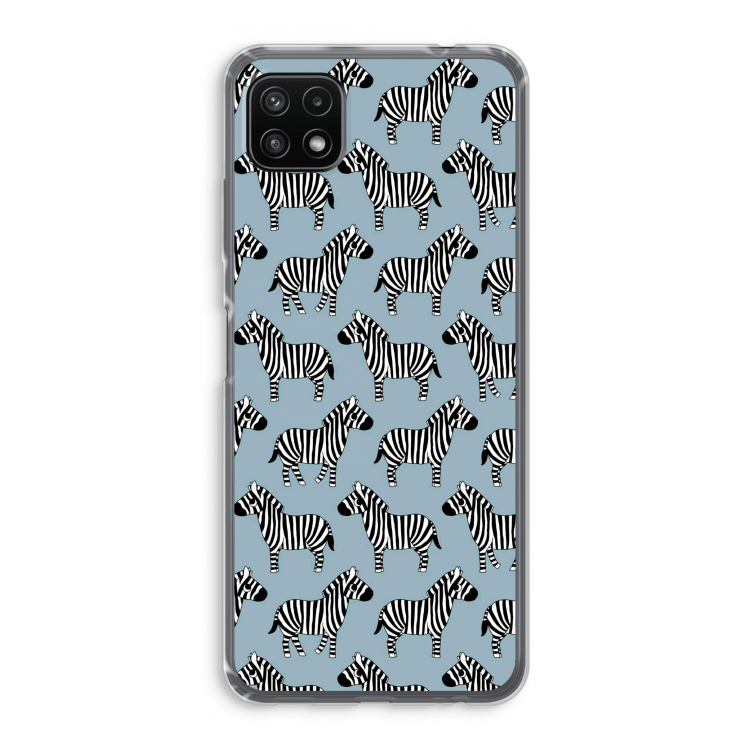 Zebra: Samsung Galaxy A22 5G Transparant Hoesje