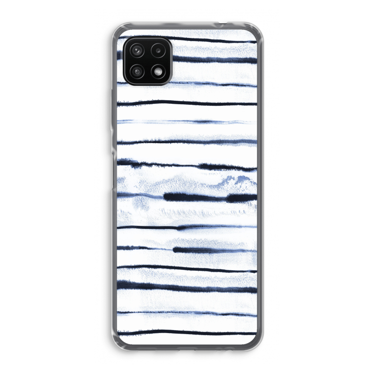 Ink Stripes: Samsung Galaxy A22 5G Transparant Hoesje