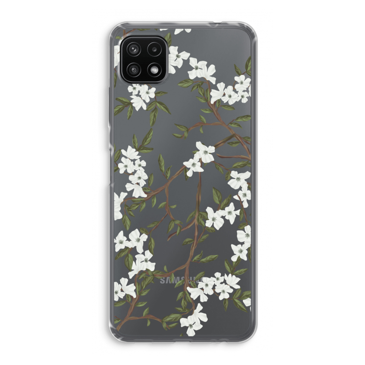 Blossoming spring: Samsung Galaxy A22 5G Transparant Hoesje