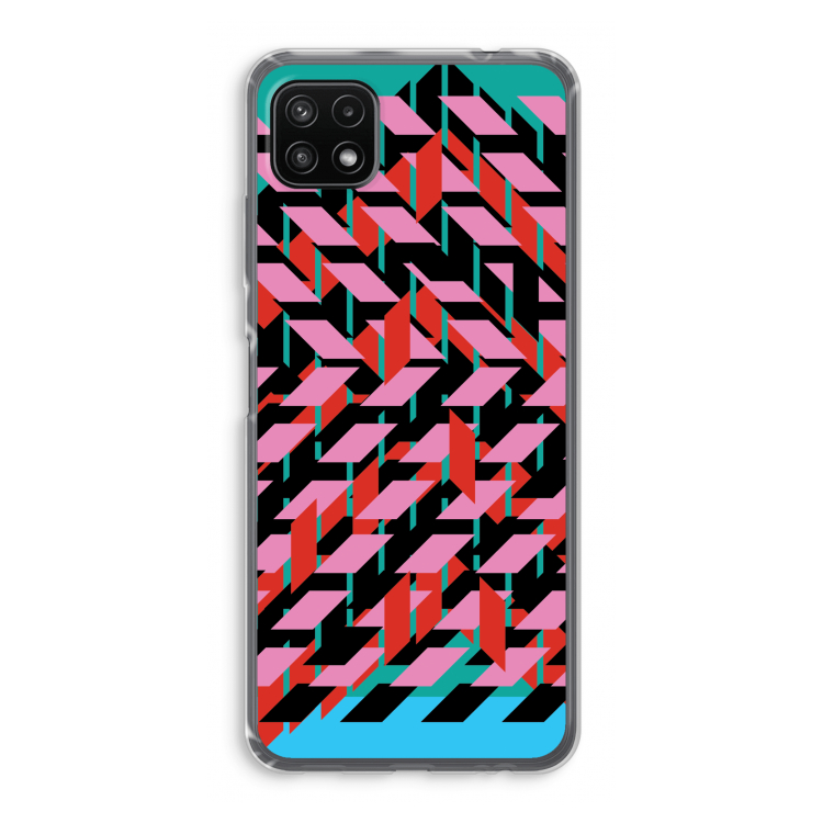 Skew Blush 2: Samsung Galaxy A22 5G Transparant Hoesje