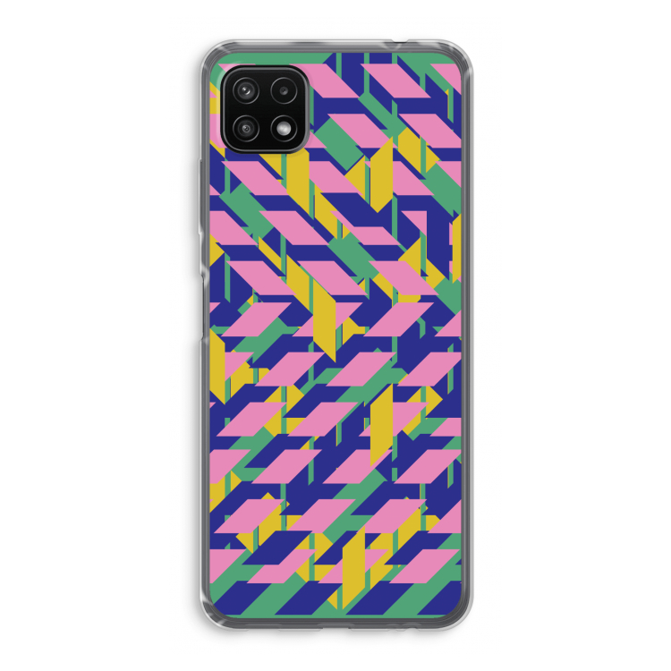 Skew Blush 1: Samsung Galaxy A22 5G Transparant Hoesje
