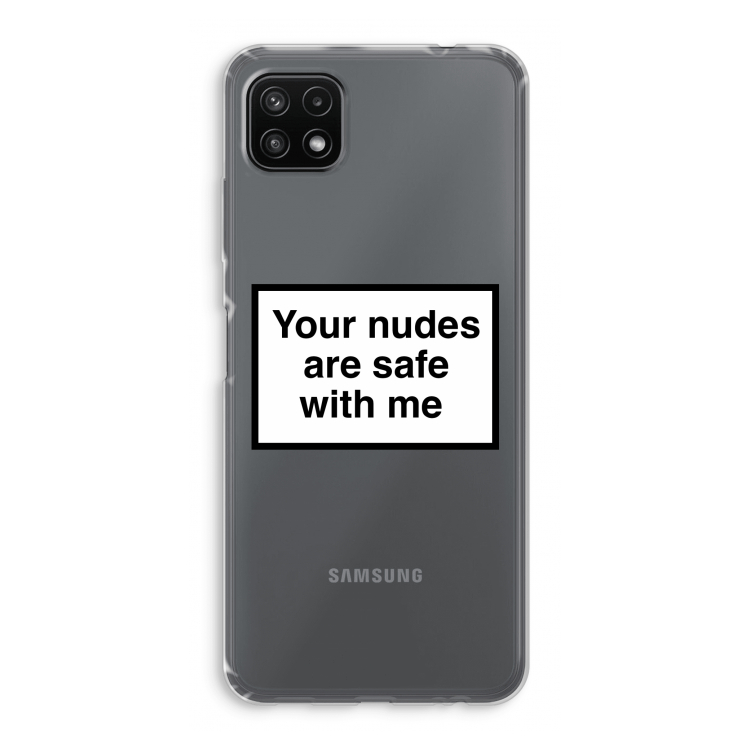 Safe with me: Samsung Galaxy A22 5G Transparant Hoesje