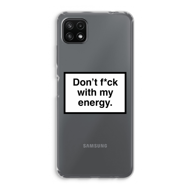 My energy: Samsung Galaxy A22 5G Transparant Hoesje