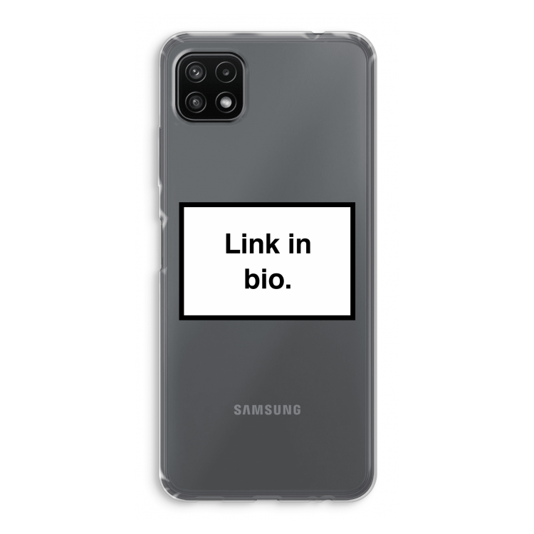 Link in bio: Samsung Galaxy A22 5G Transparant Hoesje