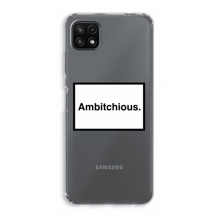 Ambitchious: Samsung Galaxy A22 5G Transparant Hoesje