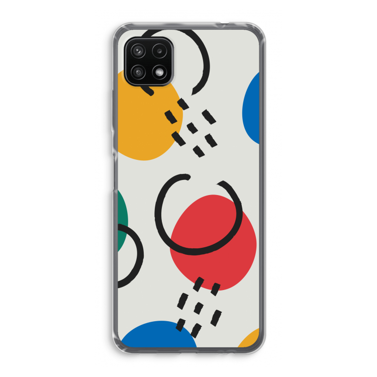 Illustratieve pop 3: Samsung Galaxy A22 5G Transparant Hoesje