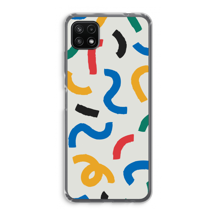 Illustratieve pop 2: Samsung Galaxy A22 5G Transparant Hoesje