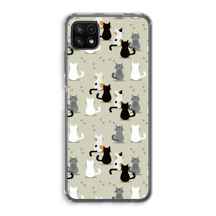 Katten: Samsung Galaxy A22 5G Transparant Hoesje