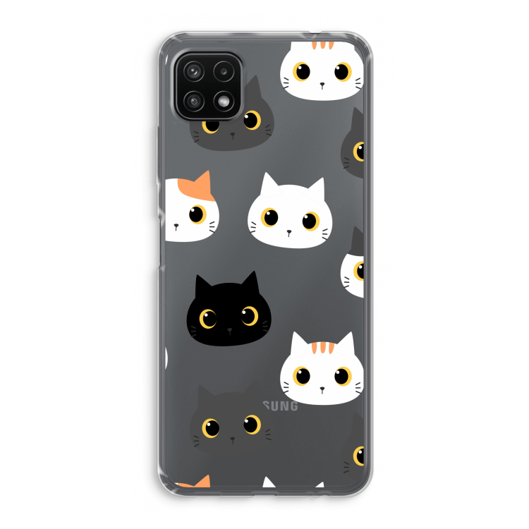 Katten: Samsung Galaxy A22 5G Transparant Hoesje