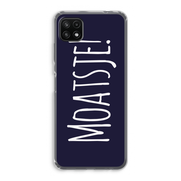 Moatsje!: Samsung Galaxy A22 5G Transparant Hoesje