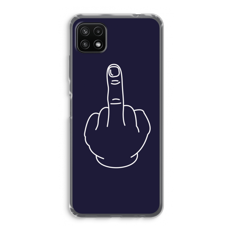 F**k U: Samsung Galaxy A22 5G Transparant Hoesje