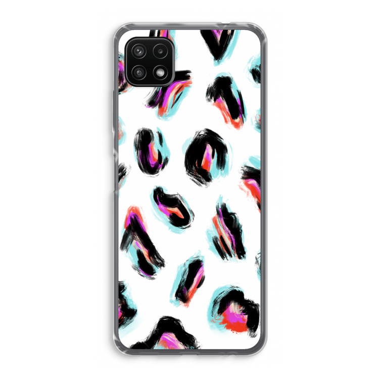 Cheetah color: Samsung Galaxy A22 5G Transparant Hoesje