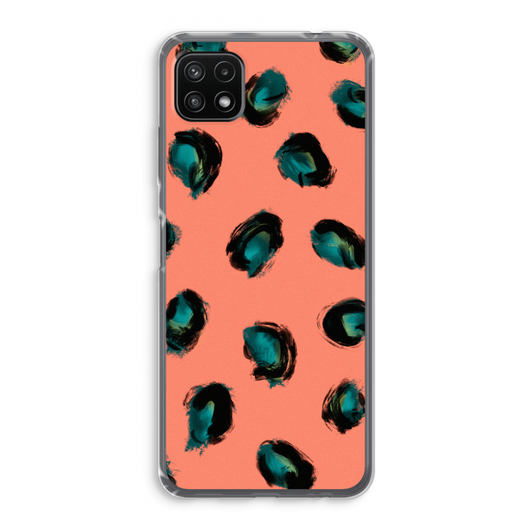Pink Cheetah: Samsung Galaxy A22 5G Transparant Hoesje