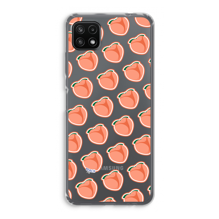 Just peachy: Samsung Galaxy A22 5G Transparant Hoesje