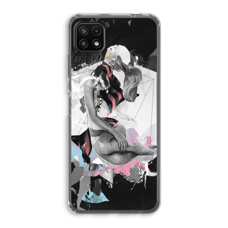 Camouflage de sommeil: Samsung Galaxy A22 5G Transparant Hoesje