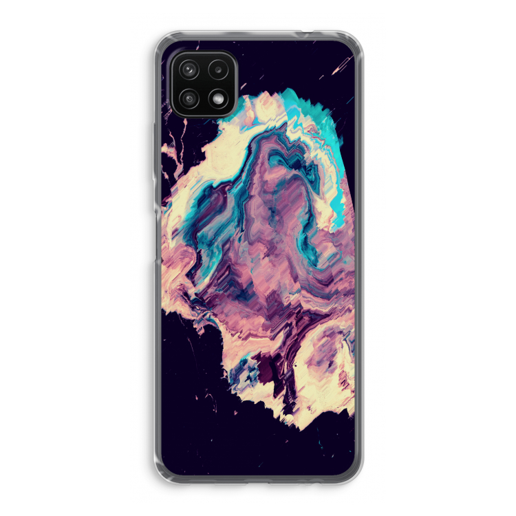Cosmic Silence: Samsung Galaxy A22 5G Transparant Hoesje