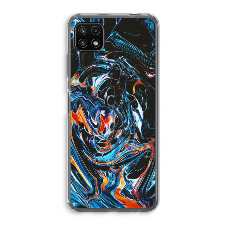 Black Unicorn: Samsung Galaxy A22 5G Transparant Hoesje