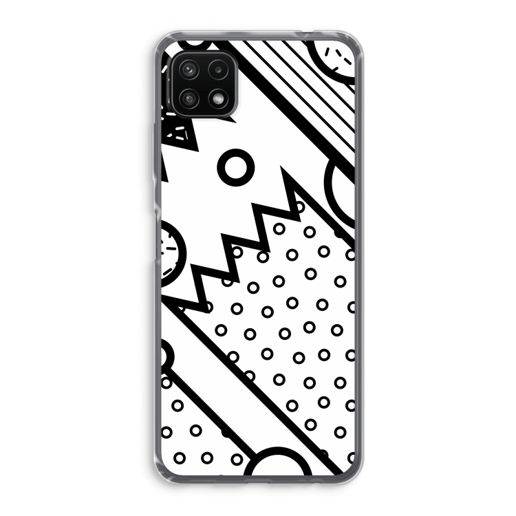 Pop Art #4: Samsung Galaxy A22 5G Transparant Hoesje