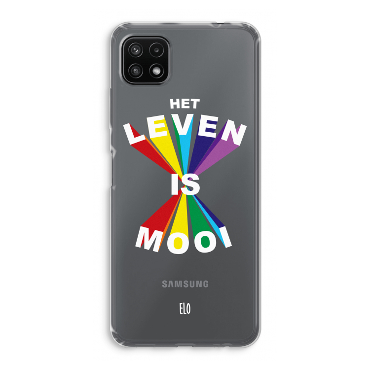 Het Leven Is Mooi: Samsung Galaxy A22 5G Transparant Hoesje