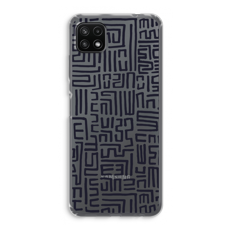 Moroccan Print: Samsung Galaxy A22 5G Transparant Hoesje