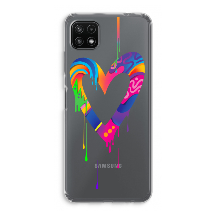 Melts My Heart: Samsung Galaxy A22 5G Transparant Hoesje