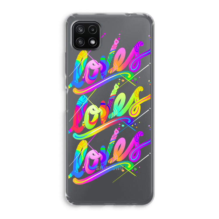 Loves: Samsung Galaxy A22 5G Transparant Hoesje