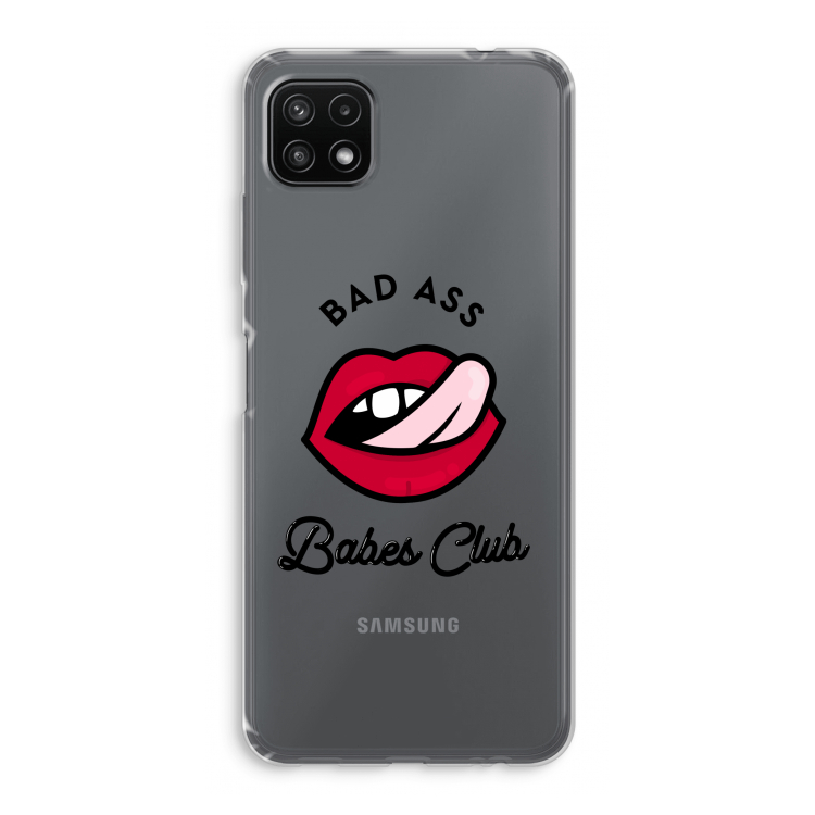 Badass Babes Club: Samsung Galaxy A22 5G Transparant Hoesje