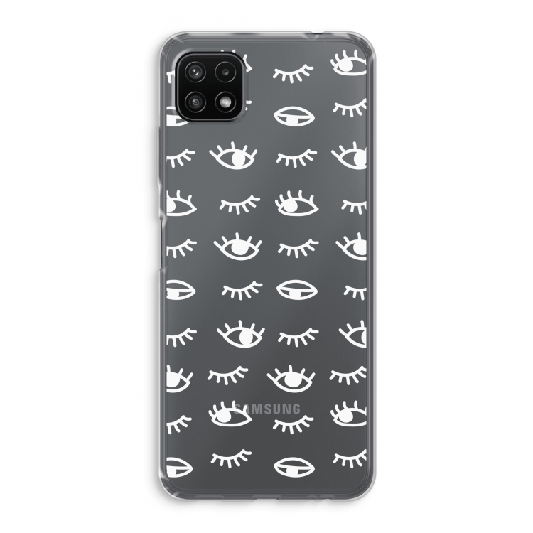 Eye pattern #3: Samsung Galaxy A22 5G Transparant Hoesje